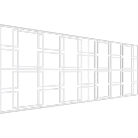 Ekena Millwork Set of Four Panels for 94 1/2"W x 36 1/4"H Granby Fretwork Wainscot Wall Paneling WPKP18X01X47GBY